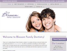 Tablet Screenshot of blossomdentist.com